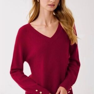 Lilly Pulitzer Kaycee Women's V-Neck Sweater NWT